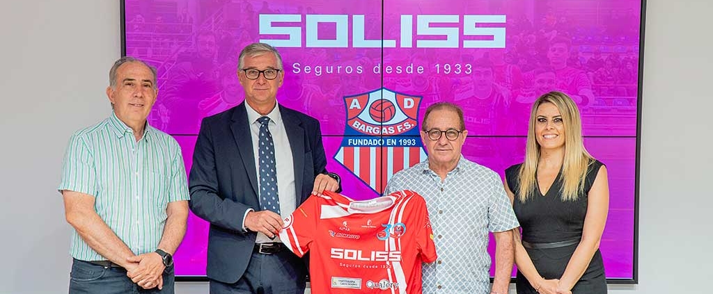 Soliss Seguros anuncia con orgullo la renovación de su patrocinio principal con el AD Bargas de fútbol sala, equipo que milita en la Segunda División B